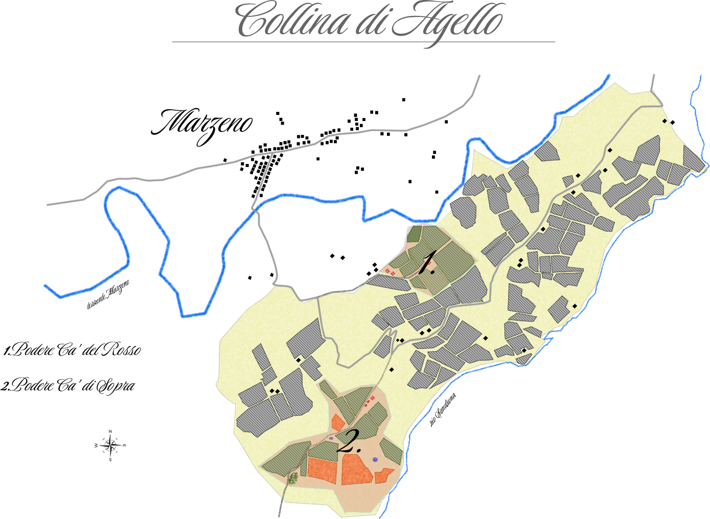 Mappa Collina di Agello — Ca' di Sopra