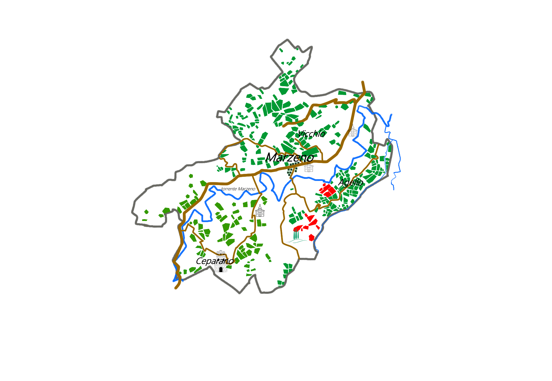 Mappa zona di produzione Marzeno